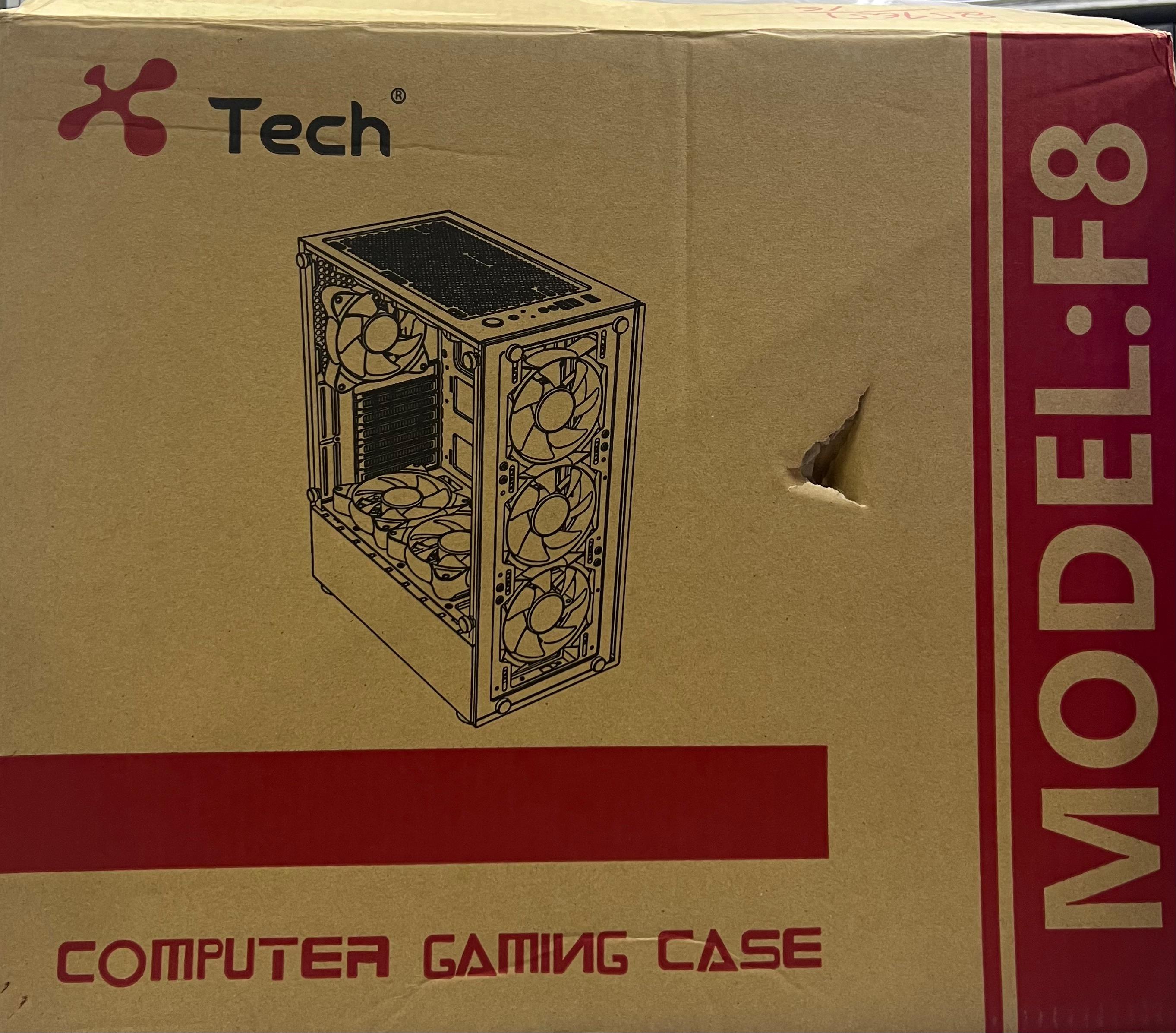 Xtech Casing F8 mid Tower white with 4 Rgb Fans Xtech Casing F8 mid Tower white with 4 Rgb Fans